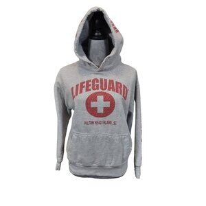 Lifeguard Sweatshirt Hilton Head Island South Carolina Gray Hoodie Thick Medium